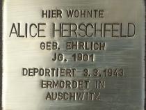 Alice Herschfeld © Koordinierungsstelle Stolpersteine Berlin