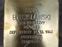 Stolperstein Anna Budzislawski © Initiative
