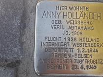 Stolperstein Anny Holländer, Foto: Initiative