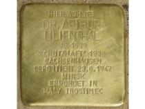 Stolperstein Dr. Arthur Lilienthal, Foto: H.J. Hupka