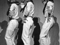 Auftrittsphoto der 3 Dixies 2.v.l Richard Barnack