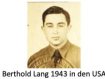 Berthold Lang 1943 in den USA, Foto: Familienbesitz