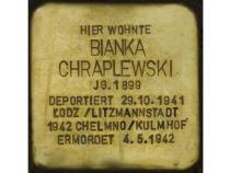Stolperstein Bianka Chraplewski © H. J. Hupka