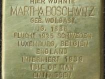 Stolperstein Martha Boschwitz Bild: Stolpersteine-Initiative CW, Hupka