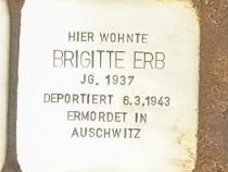 Stolperstein Brigitte Erb © FHXB Museum Foto: AstSchi
