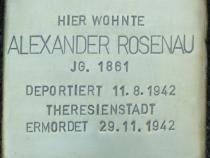 Stolperstein Alexander Rosenau; Bild: Stolpersteine-Initiative CW, Hupka Stolperstein
