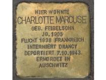 Stolperstein Charlotte Marcuse, Foto: H. J. Hupka