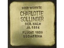 Charlotte Sollinger © Stolpersteininitiative, H.J. Hupka