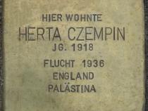 Stolperstein Herta Czempin Bild: Stolpersteine-Initiative CW