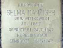 Stolperstein Selma Danziger Bild: Stolpersteine-Initiative CW, Hupka