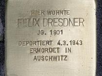 Stolperstein Felix Dresdner, Foto: OTFW