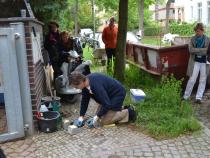 Verlegung der Stolpersteine am 28.5.2013 durch Michael Rohrmann