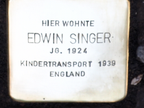 Stolperstein für Edwin Singer (© Bernd Surk)