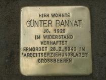 Stolperstein für Günter Bannat Foto: Initiative Stolpersteine Charlottenburg-Wilmersdorf