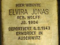 Stolperstein Elvira Jonas © Stolpersteine-Initiative CW, Hupka