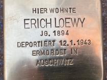 Stolperstein Erich Loewy © Koordinierungsstelle Stolpersteine Berlin