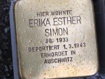 Stolperstein Erika Simon © Koordinierungsstelle Stolpersteine Berlin