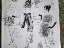 Mode-Skizzen Erna Simke, ca 1958 © C. Nordstrom