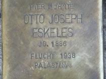 Stolperstein für Otto Joseph Eskeles, Foto: H.-J.Hupka, 2015