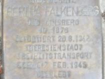 Stolperstein für Bertha Falkenberg, Foto: Stolpersteine-Initiative CW, Hupka
