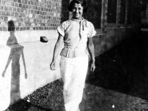 Fancia Grün zu Besuch in Stryj, um 1935