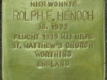 Stolperstein Rolph E. Henoch Bild: Stolpersteine-Initiative CW, Hupka