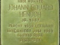 Stolperstein Johann Eduard Henoch Bild: Stolpersteine-Initiative CW, Hupka