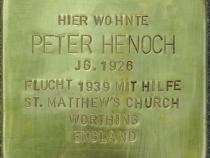Stolperstein Peter Henoch Bild: Stolpersteine-Initiative CW, Hupka