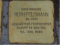 Stolperstein Alice Ruth Feldmann © privat