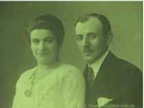 Hochzeitsfoto von Leo und Marie Blitzer. Quelle: VHA, © USC Shoah Foundation Institute.