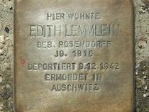 Stolperstein für Edith Lemmlein