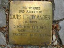 Stolperstein Louis Friedländer © S.Davids