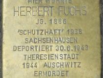 Stolperstein Herbert Fuchs Bild: Stolpersteine-Initiative CW, Hupka