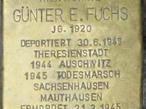 Stolperstein Günter E. Fuchs Bild: Stolpersteine-Initiative CW, Hupka