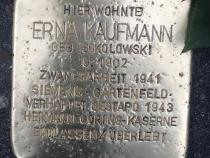 Stolperstein Erna Kaufmann / © Stolperstein Initiative