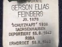 Stolperstein Gerson Elias Feinberg / Foto: Initiative