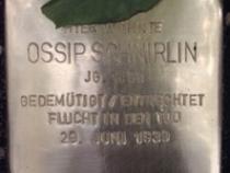 Ossip Schnirlin © Stolperstein Initiative Mitte