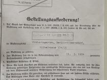 Gestellungsaufforderung. Quelle: Entschädigungsamt