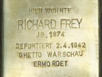 Stolperstein Richard Frey Bild: Stolpersteine-Initiative CW, Hupka