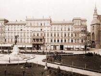 Victoria Hotel am Postplatz, Görlitz, um 1890. Foto: Robert Scholz, Wikimedia Commons