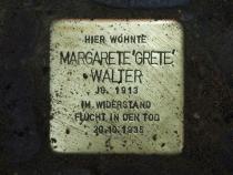 Stolperstein für Margarete Walter. (Foto: Simon)