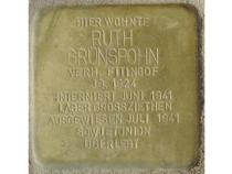 Stolperstein Ruth Grünspohn Bild: H.-J. Hupka