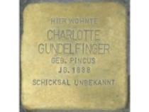 Stolperstein Charlotte Gundelfinger Bild: Stolpersteine-Initiative CW, Hupka