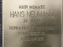 Stolperstein Hans Neumann © Koordinierungsstelle Stolpersteine Berlin