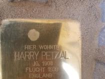 Stolperstein Harry Petzal, Foto: Initiative