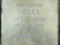 Stolperstein Ursula Heidemann Bild: Stolpersteine-Initiative CW, Hupka