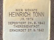 Stolperstein Heinrich Tonn © Koordinierungsstelle Stolpersteine Berlin