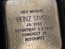 Stolperstein Heinz Simon © Koordinierungsstelle Stolpersteine Berlin