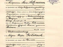 Heiratsurkunde Karl und Rosa Sitzmann, Foto: privat