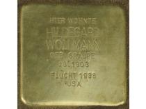 Stolperstein Hildegard Wollmann, Foto: H.J. Hupka